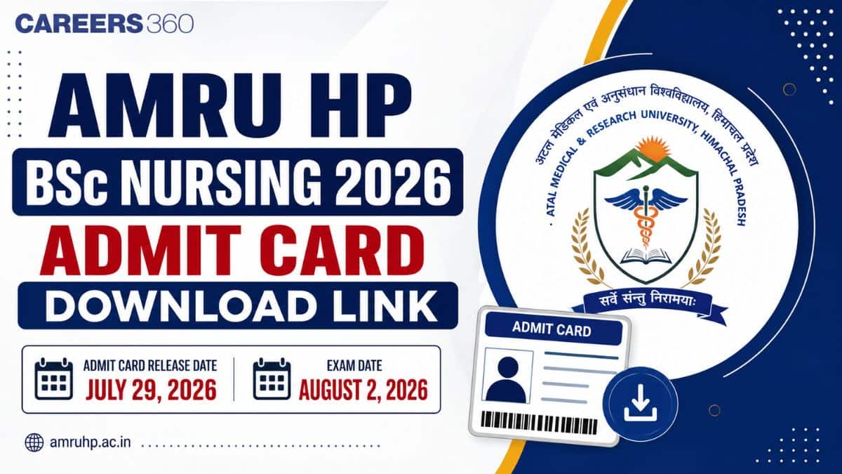 AMRU HP BSc Nursing 2026 Admit Card Download Link OUT Today at amruhp.ac.in